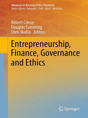 cover image of Entrepreneurship, Finance, Governance and Ethics